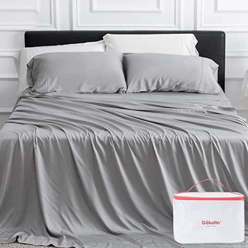 سعر GOKOTTA Cooling Bamboo Sheets King, 100 Rayon from Bamboo Bed