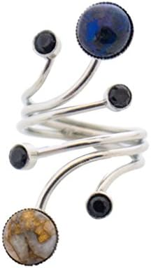 Orbit Ring with Natural Stones