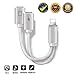 Headphone Adapter for iPhone Dongle Aux Audio Cables Adaptor Headset Splitter for Music Call Car Charger Line Control Compatible with iPhone Adaptor 7/7Plus/8/8Plus /X/XS Max Support for All iOS