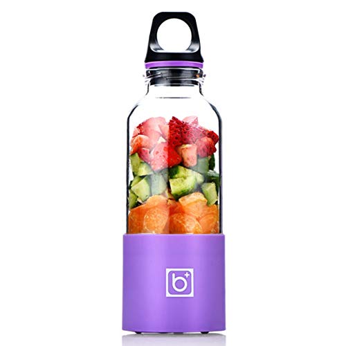 Tivolii Personal Portable USB Rechargeable Mini Juicer Cup,Travel Juice Extractor Mixer,Juicer Blender,Juicer Machine,500ml Water Bottle