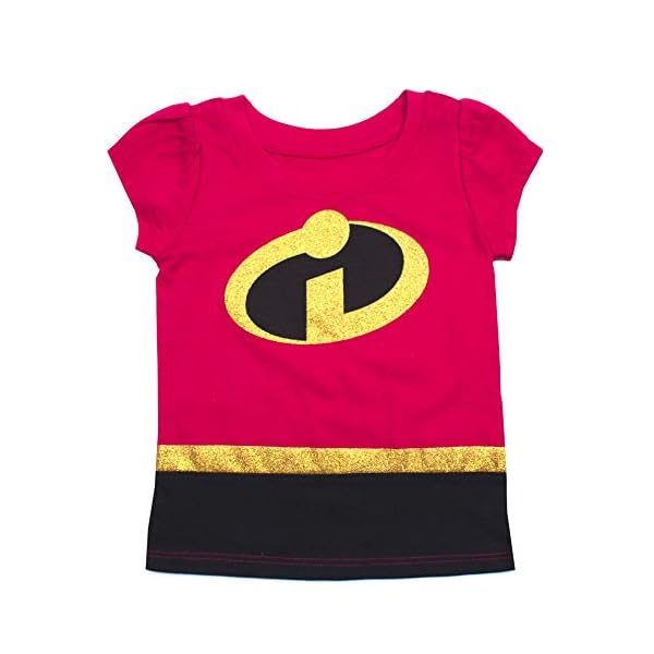 The Incredibles Disney's Pixar Shirt - Toddler Girls Incredibles T-Shirt (Red, 3T)
