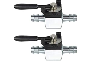 awtetpje 1/4" Fuel Shut Off Valve Fit 180 Degree Oregon 07-403 Heavy Duty Inline Cut Petcock Gas Diesel Petrol Scag 48568 (2 Pcs)