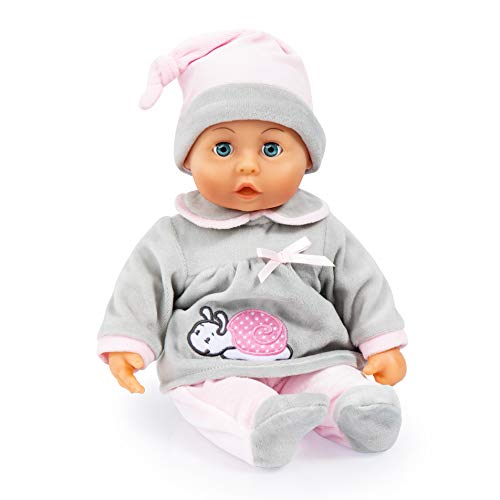 Bayer Design 93824BC Babypuppe First Words mit Schlafaugen, 24 Babylaute, 38 cm – Bild 3
