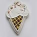 Ice Cream Cone Cookie and Fondant Cutter - Ann Clark - 5 Inches - US Tin Plated Steel