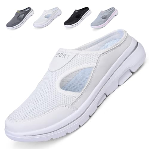 Acfoda Summer Clogs Men Women Slippers Breathable Sandals Non-Slip Comfortable Mesh Shoes for Beach Garden Outdoor Indoor