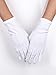 Sumind 3 Pairs Nylon Gloves White Parade Costume Gloves for Police Formal Tuxedo Honor Guard and Special Occasions (Smooth Design)