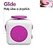 Lodabodkin Fidget Cube Relieves Stress and Anxiety for Children and Adults, Anxiety Attention Toy (White-pink)