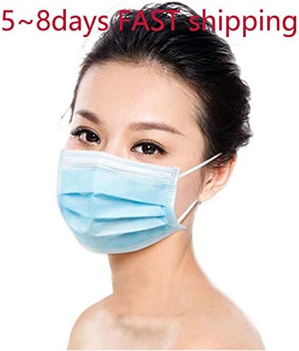 Naiiil 3-Ply Ear Loop,Disposable Face M a s k s (50 pcs) 5~8days FAST Shipping