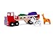 Classic Wooden Toy Truck with Animals for 2, 3 Year Olds, with Detachable Trailer Carrier & Solid Wood Hippo, Giraffe, Zebra & Crocodile Pieces for Preschool Kids, Toddlers Boys & Girls