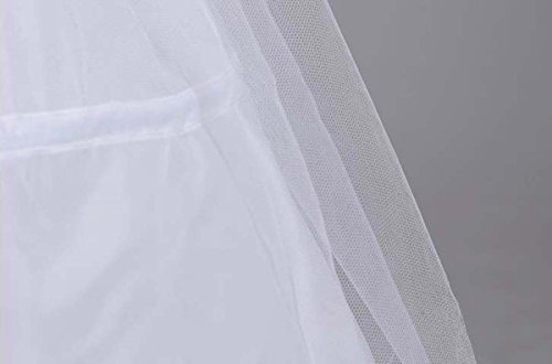 V.C.Formark Crinoline Underskirt Petticoat Half slip for Wedding Bridal Dress White