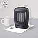 andily Oscillating Portable Ceramic Space Heater for Home and Office Indoor Use with Adjustable Thermostat Overheat Protection and Carrying Handle ETL Listed, 750W/1500W