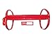 Rough Enough Clear Toiletry Bag for Women Men Travel Large Toiletry Bag Organizer Travel Essential First Aid Kit Bag with Zipper Handle Name Tag Label for Beach Sport School Waterproof in Red