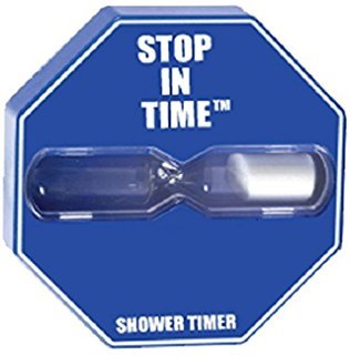Water Saving Stop in Time 5 Minute Shower Timer 2-Pack