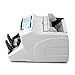 Pyle Upgraded Bill Counter Machine - Cash, Automatic Counting, Toploader, UV & MG Counterfeit Detection, UV Scanning, LCD Display, 1500 Pieces Per Min, U.S. & Canadian Dollar, Euros & Pound - PRMC500