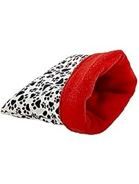 Red and paw print snuggle sack 3 layers 10" x 11"
