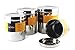 Cal Tiffin Stainless Steel CANISTER food storage set (made in INDIA); 4-set with lids (86, 64, 48, 36 fl oz). Great for sugar, coffee, tea, flour storage - Eco friendly, Dishwasher Safe