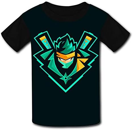 Aharyoa Kids for-tni-te Nin-ja Logo Casual T-Shirt Youth Short Sleeve