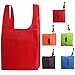 JPNK Reusable, Washable, Durable and Lightweight Grocery Bags Nylon Tote Set of 5