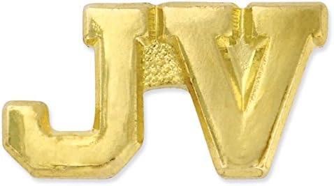 JV Junior Varsity Gold Chenille 3/4" Lapel Pin