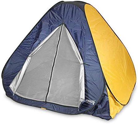 LWVX Pop Up Fold Polyester Tent for Outdoor Travel Camping in a Round Carry Bag (Multicolour, Standard)