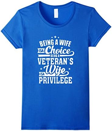 Women's Being A Veteran's Wife Is A Privilege XL Royal Blue