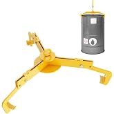 Yeeoy Open &amp; Closed Head Drum Lifter 1000 lb Capacity, Yellow | Barrel Clamp, Durable Drum Lifting Clamp, Drum Puller Clamp, Drum Handler, Oil Drum Clamp for 30-55 Gallon