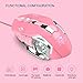 Gaming Mouse Wired, 6 Buttons, Chroma RGB Backlit, 3200 DPI Adjustable, Comfortable Grip Ergonomic Optical PC Computer USB Gaming Mice (Pink)thumb 3