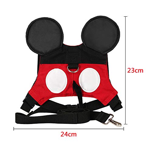 MPAYIXUNGS Baby Safety Walking Harness-Child Toddler Anti-Lost Belt Harness Reins Toddler Anti-Lost Belt with Safety Leash Mini Strap for Boys and Girls FF10026 - Thumbnail 4