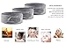 KinHwa Spa Facial Headband Adjustable Towel Headband Make Up Wrap Head Band for Face Washing, Shower, Yoga Sports 3 Pack Gray