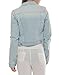 PERHAPS U Women's Short Cropped Denim Jacket Button Front Long Sleeves Jean Jackets for Women (XX-Large, Light Blue)