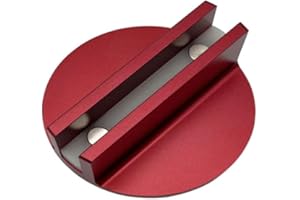 Universal Magnetic Pinch Weld Jack Pad – Heavy-Duty Aluminum Grooved Pinch Weld Jack Adapter & Frame Rail Protector, 0.4" Slo