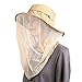 Flammi Mosquito Head Net Hat Outdoor UPF 50+ Sun Hat with Mesh Face Neck Mask Protection from Insect Bug Bee Gnats Bucket Boonie Hat Cap for Fishing Hiking Gardening