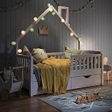 VitaliSpa Noemi House Bed White 70x140 cm with 2 Drawers for Kids view 2