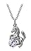Ailianer Little Horse Necklace,Silver Gold Rose Gold Pony Pendant Zircon Jewelry for Girls Women Gift