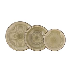 Quid Vita Natura Vajilla Cerámica Apto Microondas Seque Los Platos Por Las Dos Caras Después De Cada Lavado Apilable