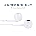 Abonex in-ear headset, Apple earphones, Remote control perfect for iPhone 6s 6 Plus 5s 5 4s 4 SE 5C iPad 7 8 7s IOS S7 S6 Note 1 2 3, Tablet PC and Other Compatible Devices (2 Pack- White)