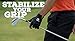 Men's StableGrip with NaturalFit Golf Glove - Black (Medium, Left)