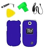 Phone Cover Case Cell Phone Accessory + Car Charger + Extreme Band + Stylus Pen + Yellow Pry Tool for LG Revere 3 VN170 / LG Envoy III UN170 (Blue)