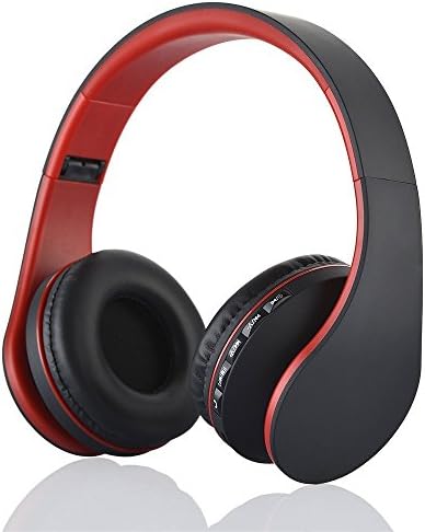 Atron Bluetooth Wireless Foldable Over Ear Hi-Fi Built-In Mic Stereo Audio Support TF Card and Hands-free Calling Function Audio Cable Included Headphone for Smart Phones & Tablets