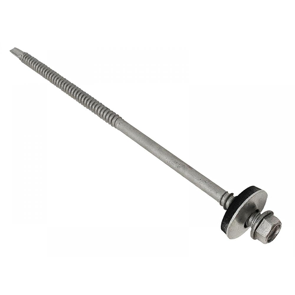 TechFast Light Duty Composite Sheet to Steel Roofing Screws | 5.5 x 185mm | Elementech | Box 50 — image 1