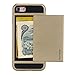 iPhone 7 Case, New Fashion 4.7-Inch Slim Armor Hidden Wallet Case With Card Slot Holder for Apple iPhone 7 (Gold)