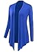 Womens Drape Hem Cardigan 2X-Large Royal Blue