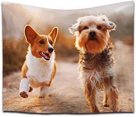SIGNFORD Cutsom Tapestry Personalized Image with Pet Photos Wall Hanging Tapestry for Living Room Bedroom Dorm Decoration - 51x60 inches