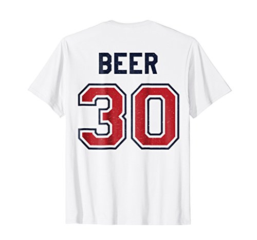 Baseball Style Beer 30 Apparel & GiftsBeer 30 Athlete Uniform Jersey Funny Baseball Gift Graphic T-Shirt