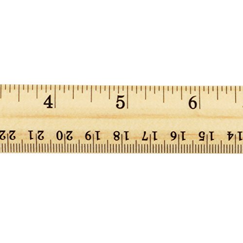 SUBANG 26 Pieces Student Ruler Wood Ruler Wooden School Rulers Office Ruler Measuring Ruler, 2 Scale (12 Inch and 30 cm) - Thumbnail 3