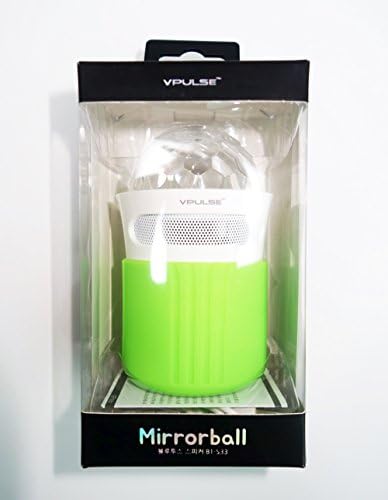 VPULSE BT-S33 Mirrorball(Light Show) Bluetooth Speakers(White Green)