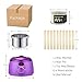 Wax Warmer, Hair Removal Waxing Kit Electric Wax Heater Professional Waxing with Temperature Display Screen Rapid Melt Wax with 7ounce Pearl Hard Wax Beans and 10 Sticks at Home Waxing for Women Men