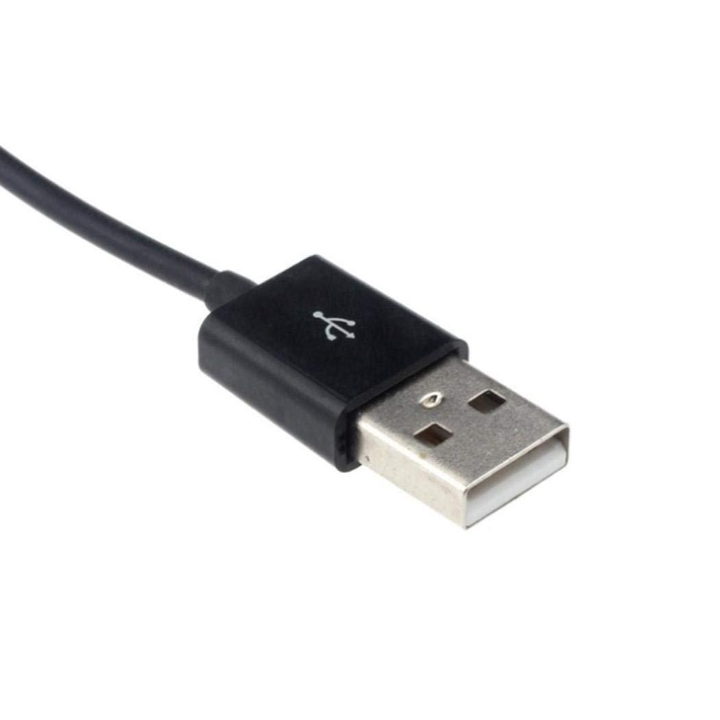 Junio1 7 Puertos LED Adaptador USB Hub Interruptor de Encendido/Apagado para PC portátil Hubs USB