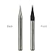 Carbide Engraving Bits, EnPoint High-precision Carbide Sharp Standard Conical Metal V-Bits 3.175mm 1/8 Inch Shank 20 Degree 0.1mm Tip Dia V-Shaped PCB Engraving Bits for Wood Acrylic Copper Aluminum