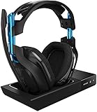 ASTRO Gaming A50 Wireless Dolby Gaming Headset - Black/Blue - PlayStation 4 + PC